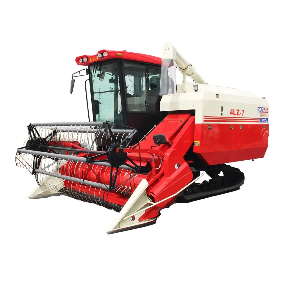 Yuchai 110HP Engine Rice Cutter Harvester Machine